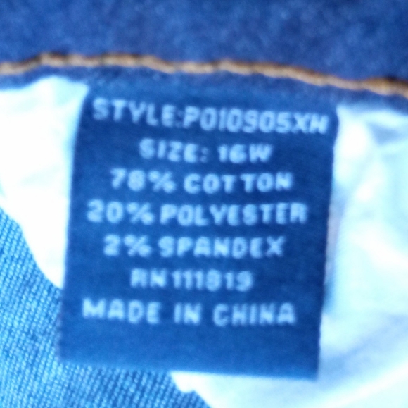 *NWT women's plus blue jeans by Our Republic for All, sz 16W - Picture 7 of 10